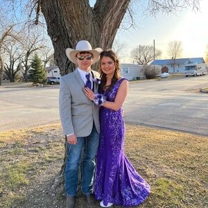 Purple prom dress size small